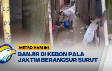 banjir Kebon Pala Jaktim surut