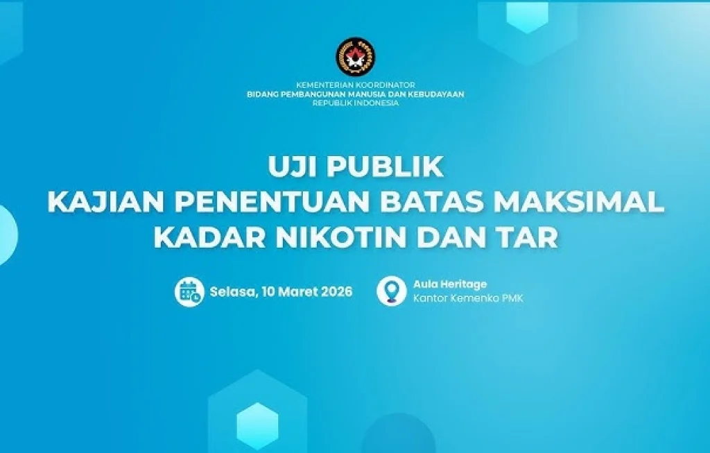 batas nikotin dan tar