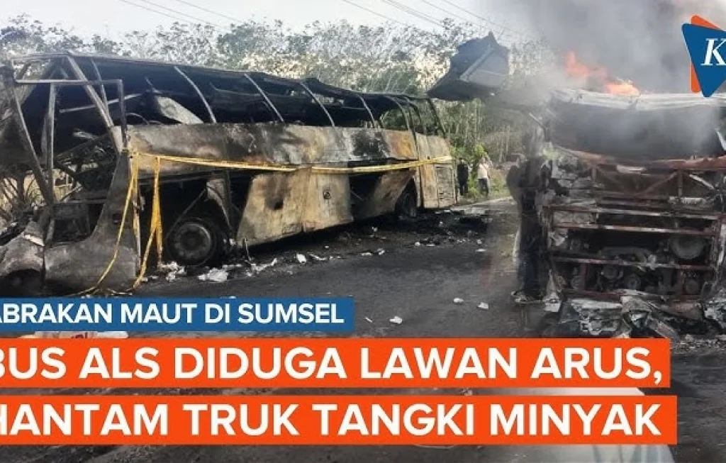 kecelakaan bus ALS Sumsel