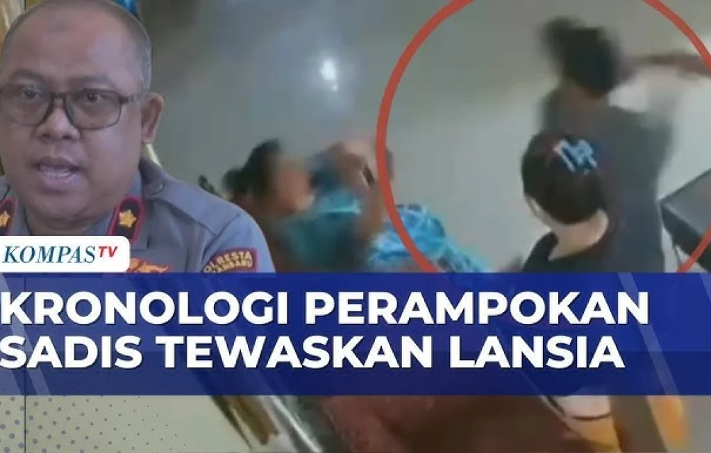 perampokan lansia di pekanbaru
