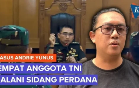 sidang kasus Andrie Yunus
