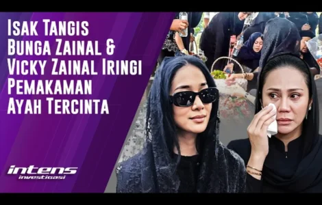 Tangis Bunga Zainal di Pemakaman Ayah