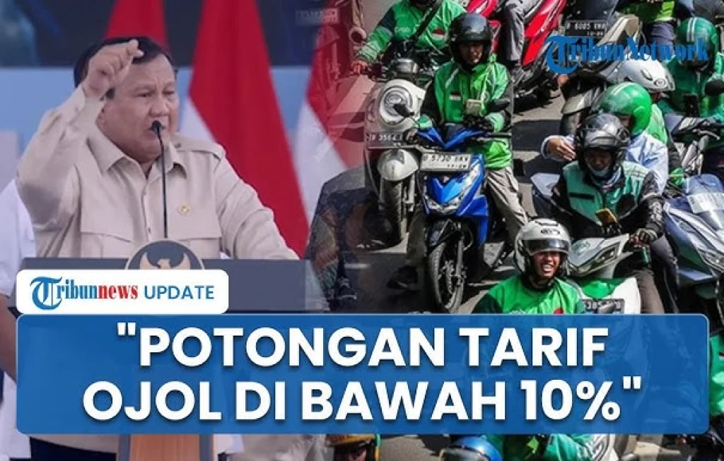 tarif ojol di bawah 10%